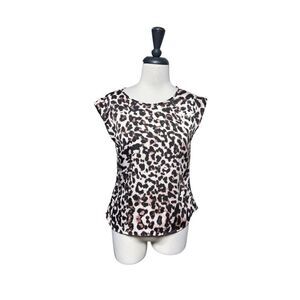 The Limited Petite XS Silky Animal print Sleeveless Blouse Shell